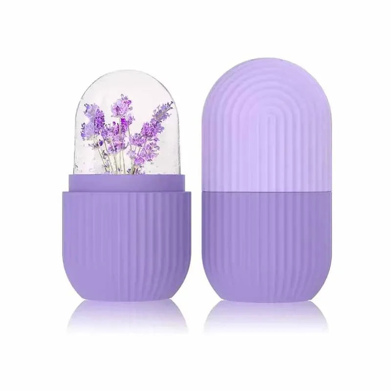 Ice Glow – Massageador Facial de Gelo em Silicone para Poros e Linhas Finas