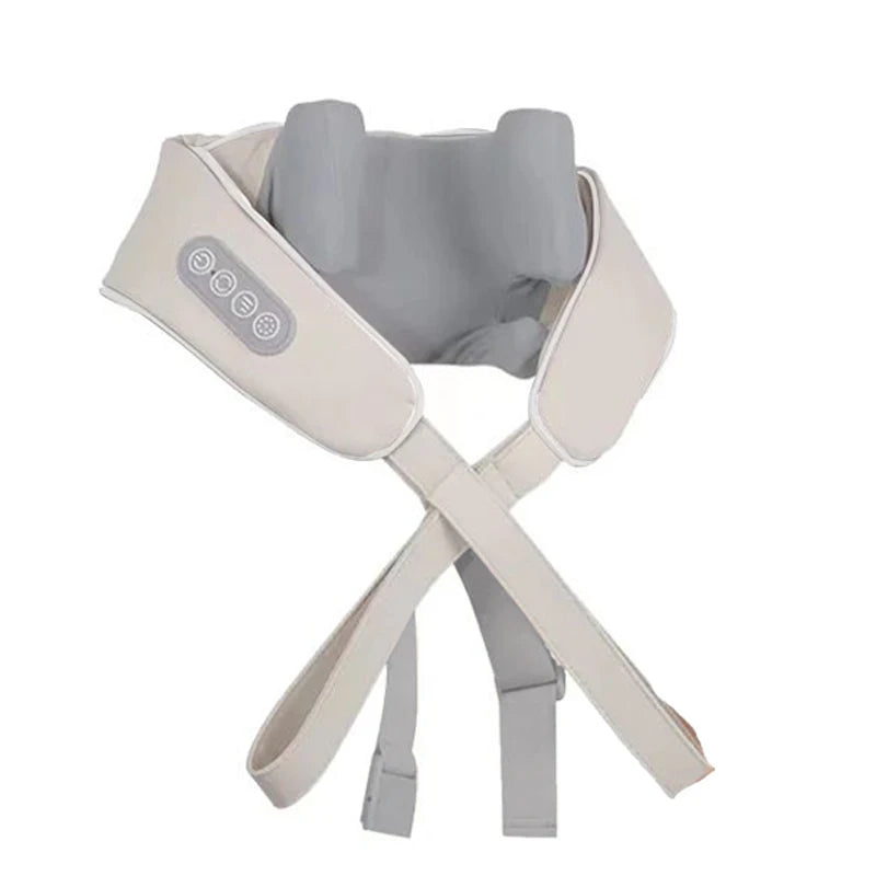 Massageador de Pescoço Inteligente Sem Fio – Alívio Instantâneo com Compressão Profissional
