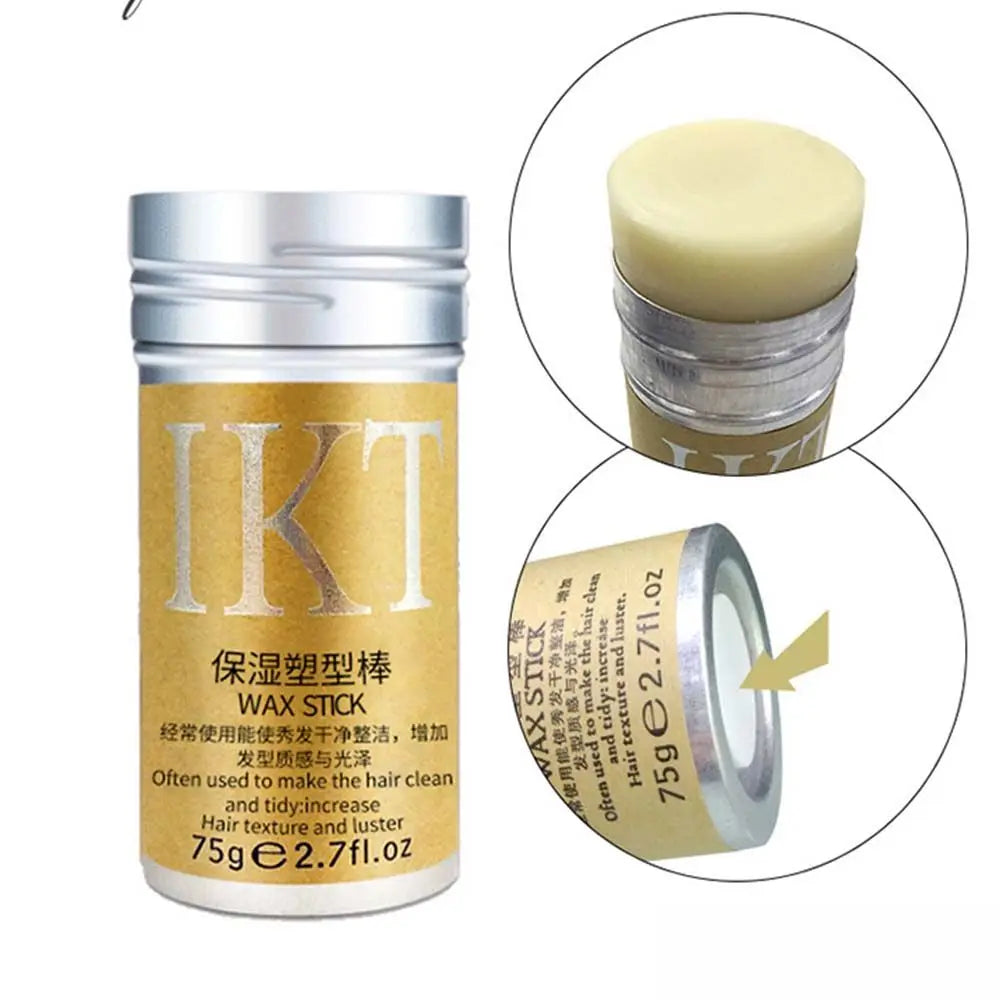 IKT WAX STICK – Bastão de Cera Anti-Frizz com Óleo de Abacate e Cera de Abelha Natural (75g)