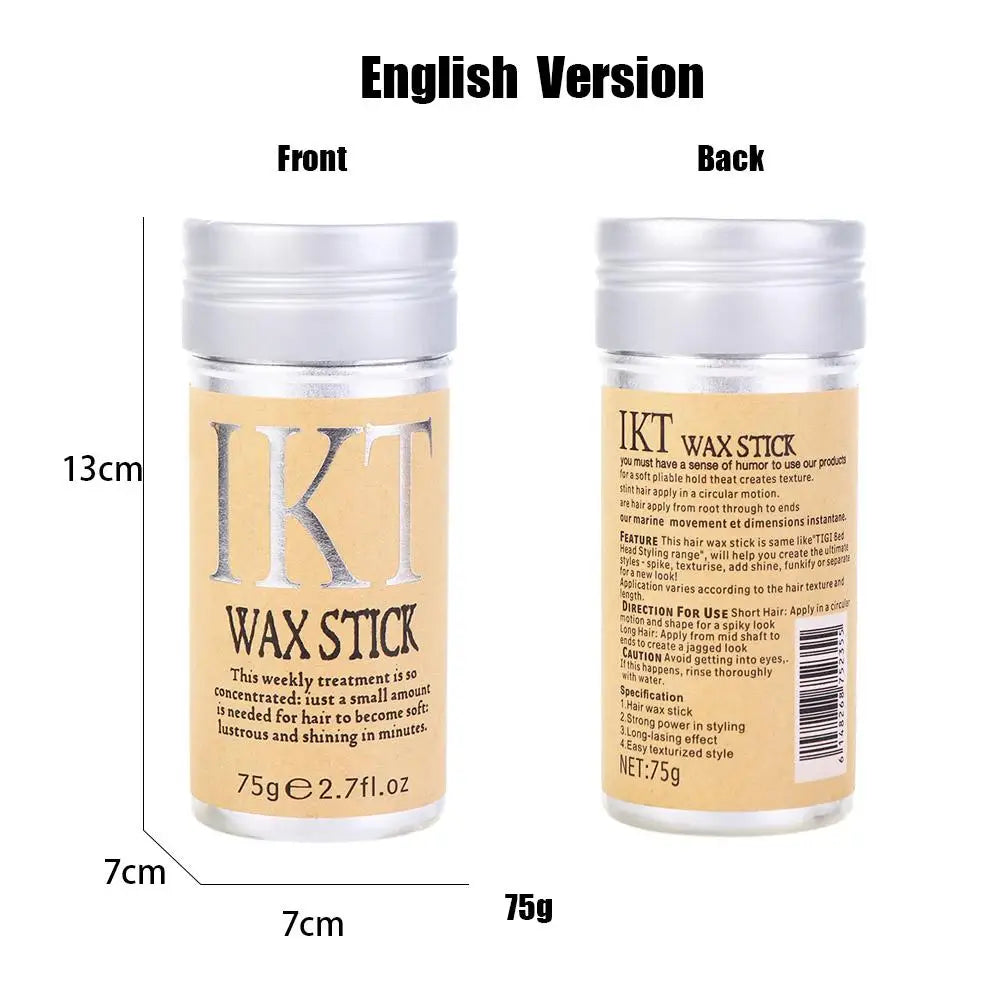IKT WAX STICK – Bastão de Cera Anti-Frizz com Óleo de Abacate e Cera de Abelha Natural (75g)