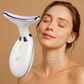 Massageador Facial Portátil com Luz LED 3 Cores – Reduz Rugas e Estimula Colágeno