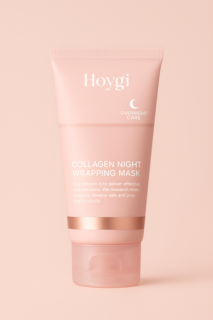 Máscara Noturna de Colágeno Hoygi – Pele Renovada Enquanto Você Dorme!
