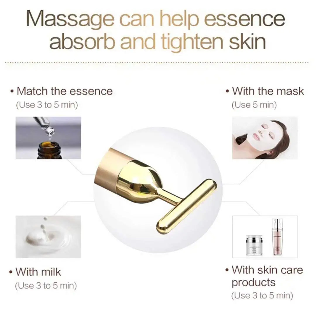 Massageador Facial Vibratório Energy Beauty – Efeito Lifting Instantâneo