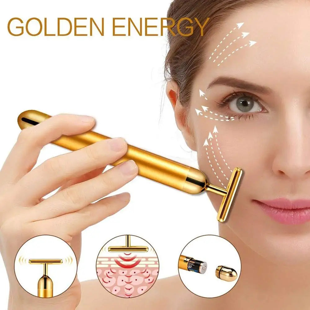 Massageador Facial Vibratório Energy Beauty – Efeito Lifting Instantâneo