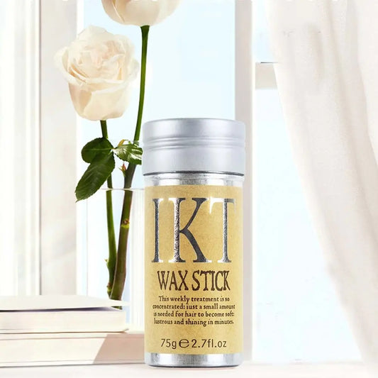 IKT WAX STICK – Bastão de Cera Anti-Frizz com Óleo de Abacate e Cera de Abelha Natural (75g)
