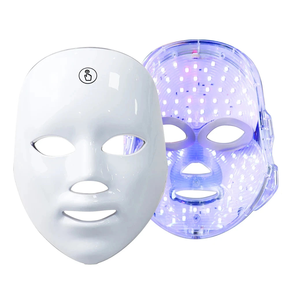 Máscara LED Facial 7 Cores – Tratamento Estético Profissional em Casa