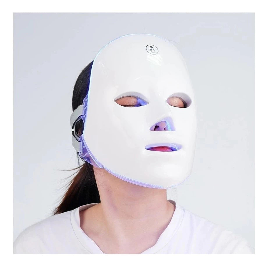 Máscara LED Facial 7 Cores – Tratamento Estético Profissional em Casa