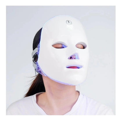 Máscara LED Facial 7 Cores – Tratamento Estético Profissional em Casa